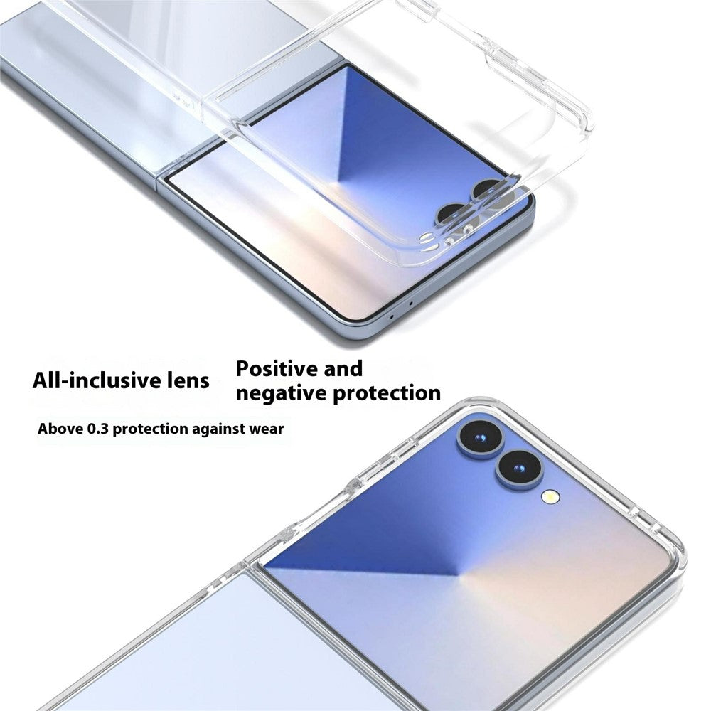 Samsung Galaxy Z Flip7 5G Clear Case Anti-Drop Hard PC Phone Cover