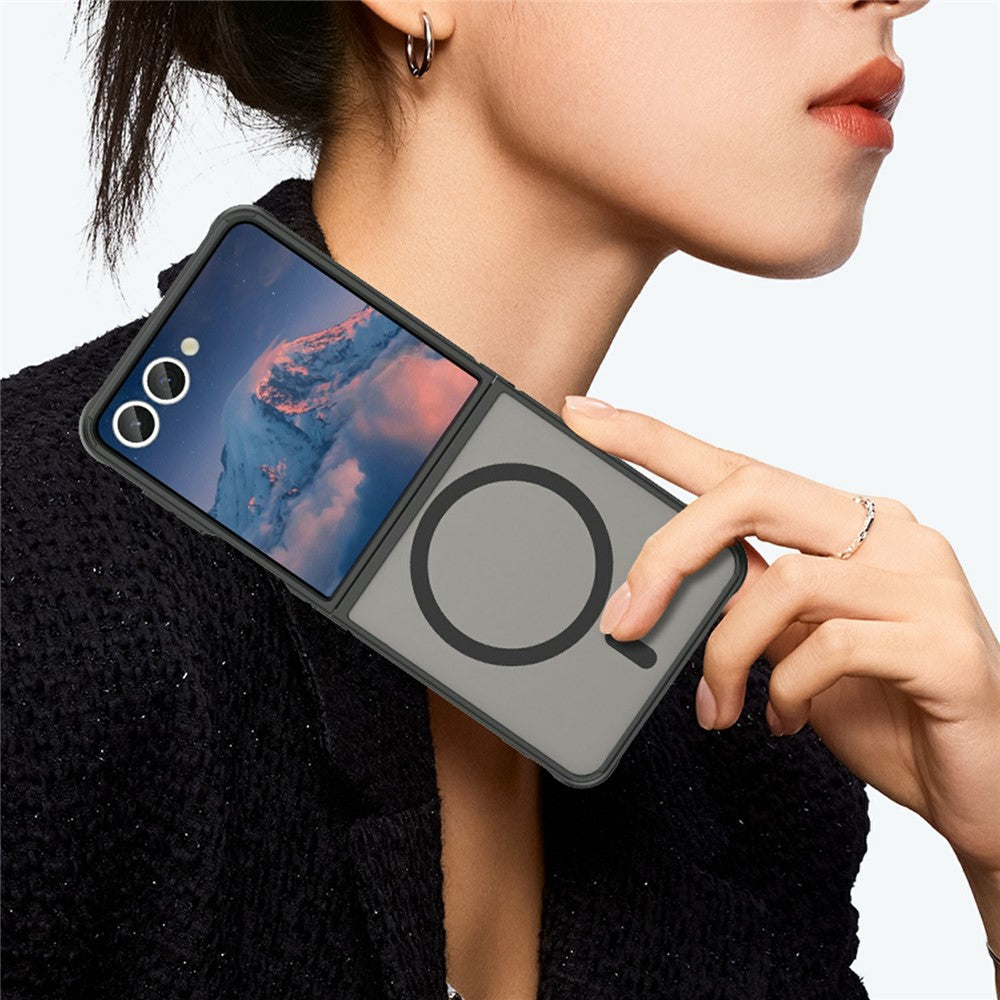 Samsung Galaxy Z Flip7 5G Case Compatible with MagSafe Anti Drop PC + TPU Phone Cover