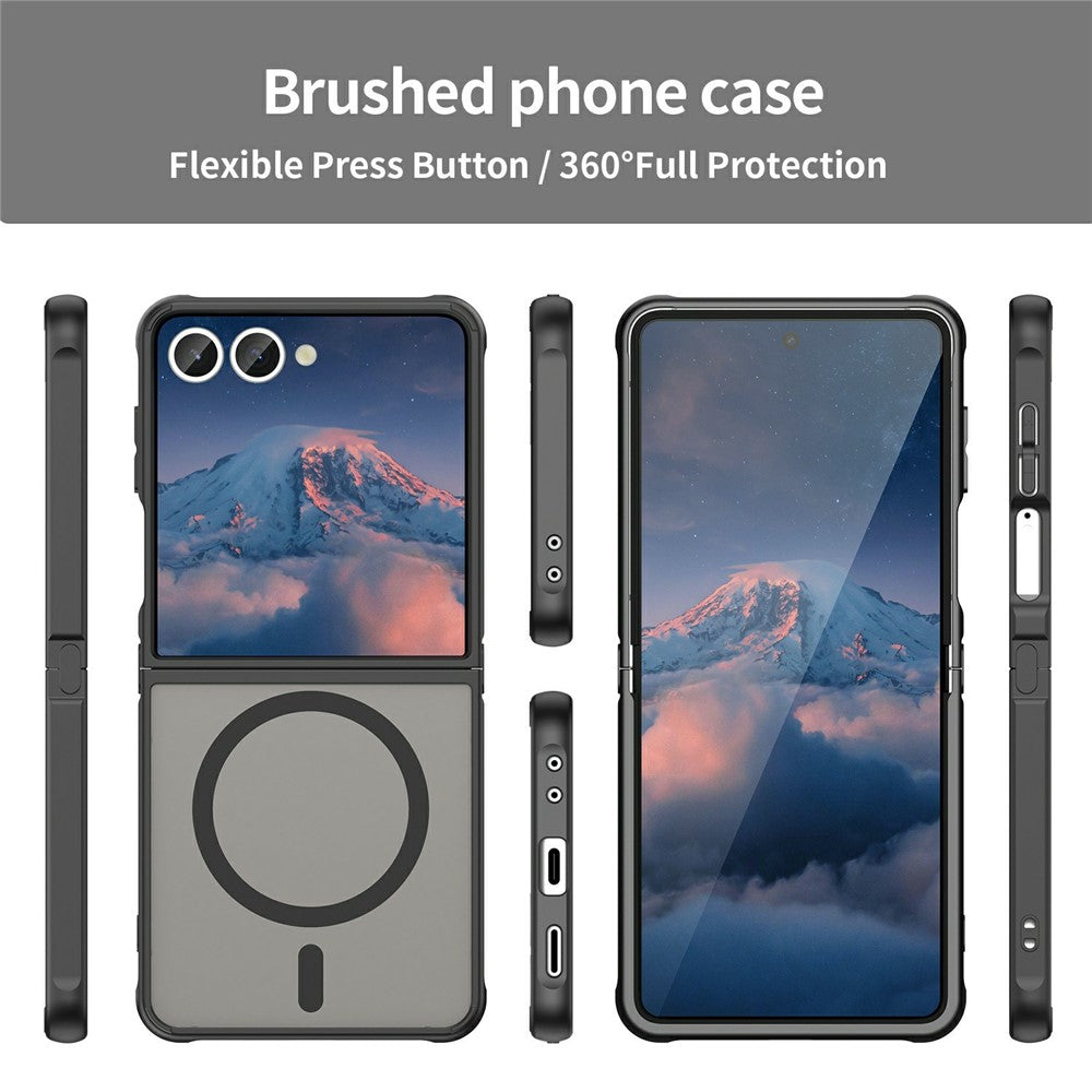 Samsung Galaxy Z Flip7 5G Case Compatible with MagSafe Anti Drop PC + TPU Phone Cover