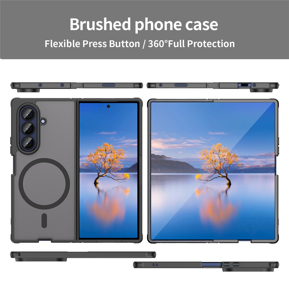 For Samsung Galaxy Z Fold7 5G Case Compatible with MagSafe Anti Drop PC + TPU Phone Cover