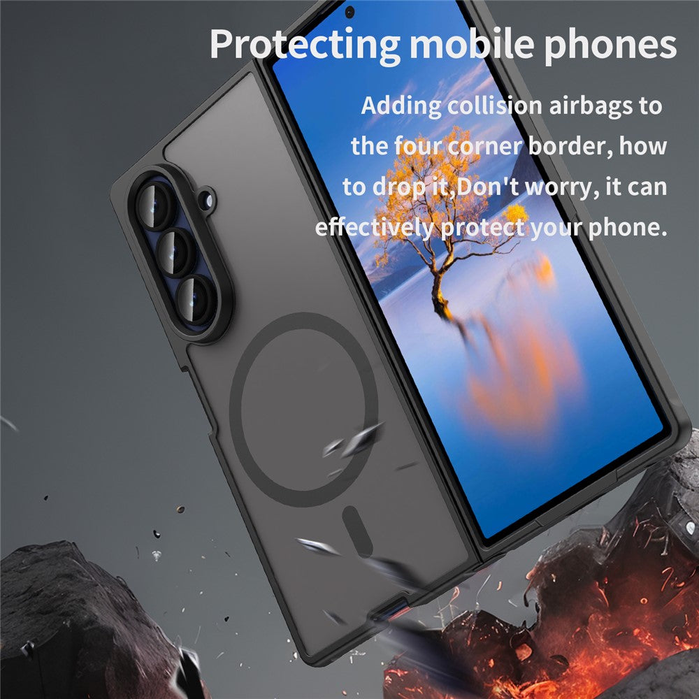 For Samsung Galaxy Z Fold7 5G Case Compatible with MagSafe Anti Drop PC + TPU Phone Cover