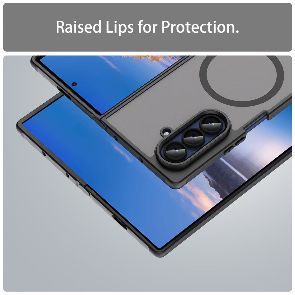 For Samsung Galaxy Z Fold7 5G Case Compatible with MagSafe Anti Drop PC + TPU Phone Cover
