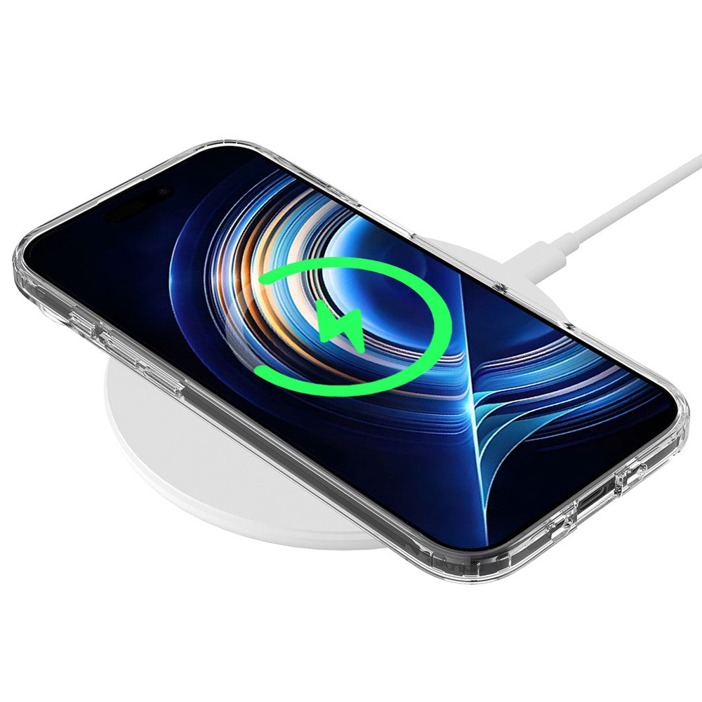 For iPhone Air Clear Phone Case Compatible with MagSafe TPU+Acrylic Back Cover