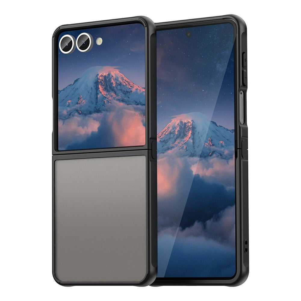 Samsung Galaxy Z Flip7 5G Case Drop Proof Airbags Frosted Translucent PC + TPU Phone Back Cover