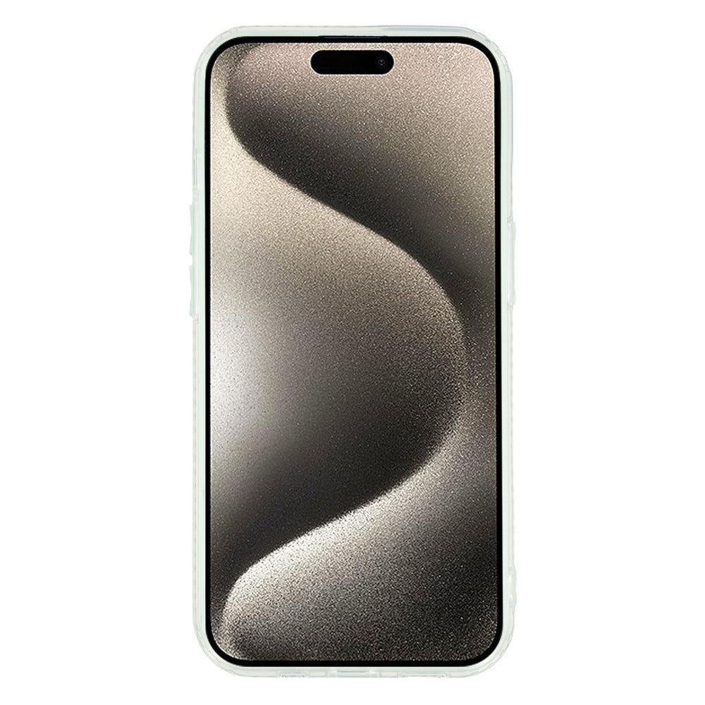 iPhone 14 / 13 Case Rhinestone Edge Glitter Back TPU + PC IMD Phone Cover