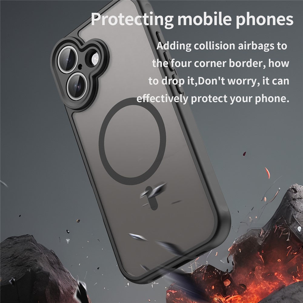 iPhone 17 Case Compatible with MagSafe Anti Drop PC + TPU Phone Cover