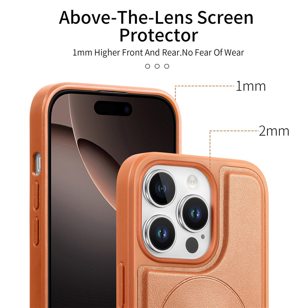 For iPhone 14 Pro Max Magnetic Case CASENEO Wristband PU Leather + PC Shockproof Phone Cover