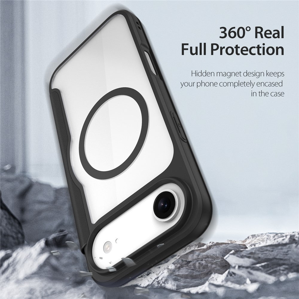 For iPhone Air Leather Case DUX DUCIS Skin X Pro Series Flip Cover Compatible with MagSafe