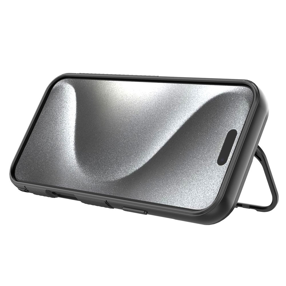 For iPhone 17 Pro Max Case Compatible with MagSafe PC Kickstand Ripple Texture TPU Phone Cover