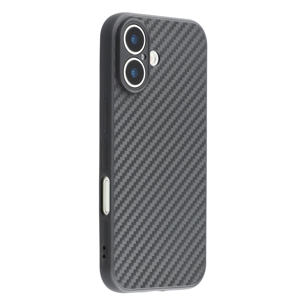 iPhone 17 Case Flexible TPU Carbon Fiber Texture Shockproof Phone Cover
