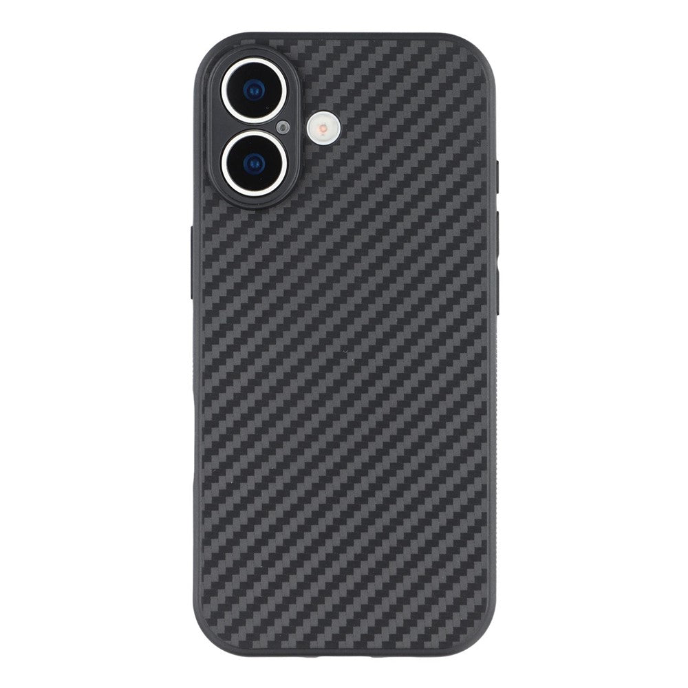 iPhone 17 Case Flexible TPU Carbon Fiber Texture Shockproof Phone Cover
