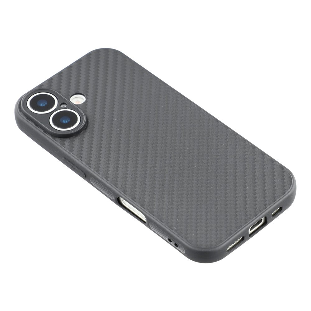 iPhone 17 Case Flexible TPU Carbon Fiber Texture Shockproof Phone Cover