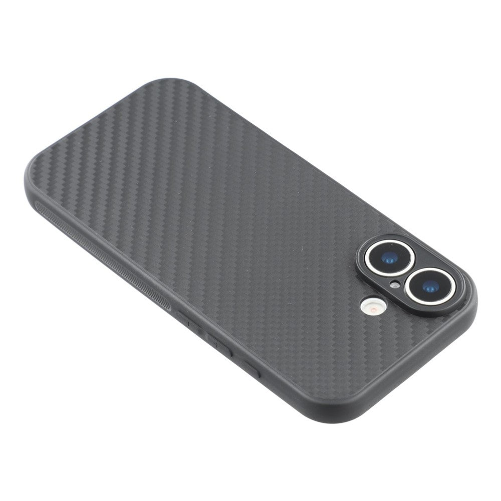 iPhone 17 Case Flexible TPU Carbon Fiber Texture Shockproof Phone Cover