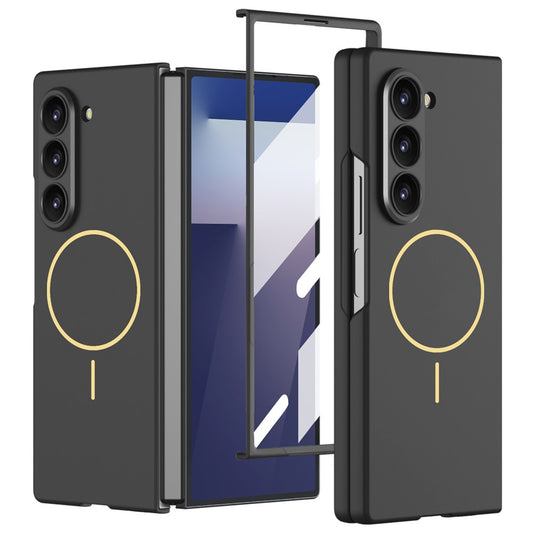 Samsung Galaxy Z Fold7 5G Magnetic Case Slim Hard PC + Tempered Glass Phone Cover with Screen Film
