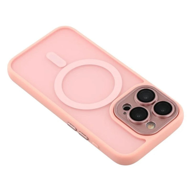 For iPhone 15 Pro Back Cover Compatible with MagSafe WANLONFENG QB1 Series PC TPU Shockproof Phone Case
