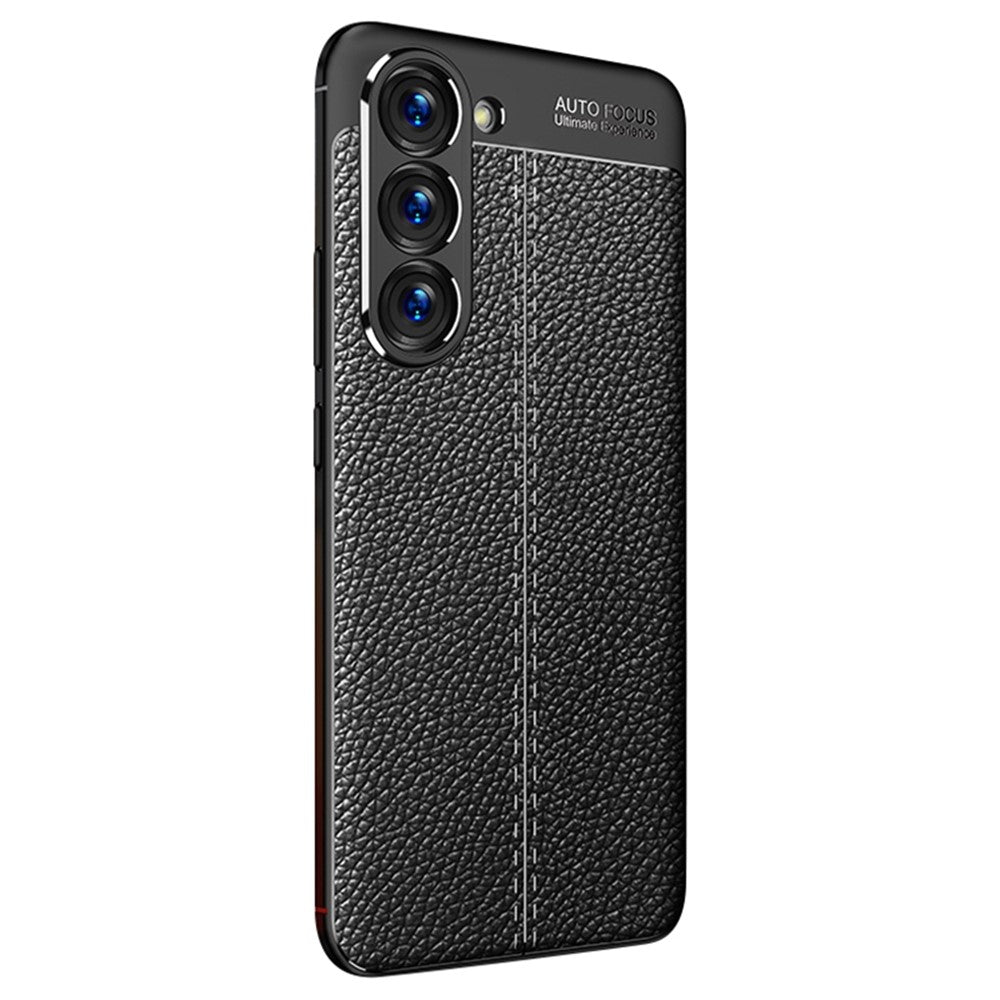 Litchi Texture Anti-drop Protective Case for Samsung Galaxy S23, Fingerprint-proof Cell Phone Cover