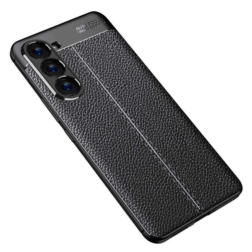 Litchi Texture Anti-drop Protective Case for Samsung Galaxy S23, Fingerprint-proof Cell Phone Cover