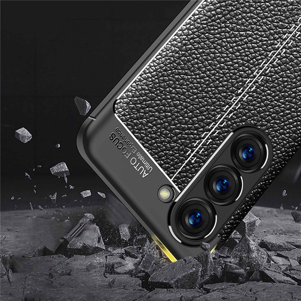 Litchi Texture Anti-drop Protective Case for Samsung Galaxy S23, Fingerprint-proof Cell Phone Cover