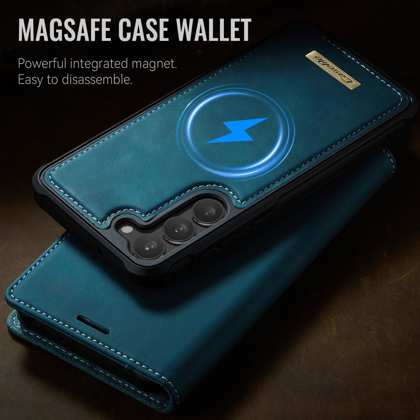 Samsung Galaxy S23+ Case CASEME C49  Compatible with MagSafe RFID Blocking Detachable Wallet Leather Phone Cover