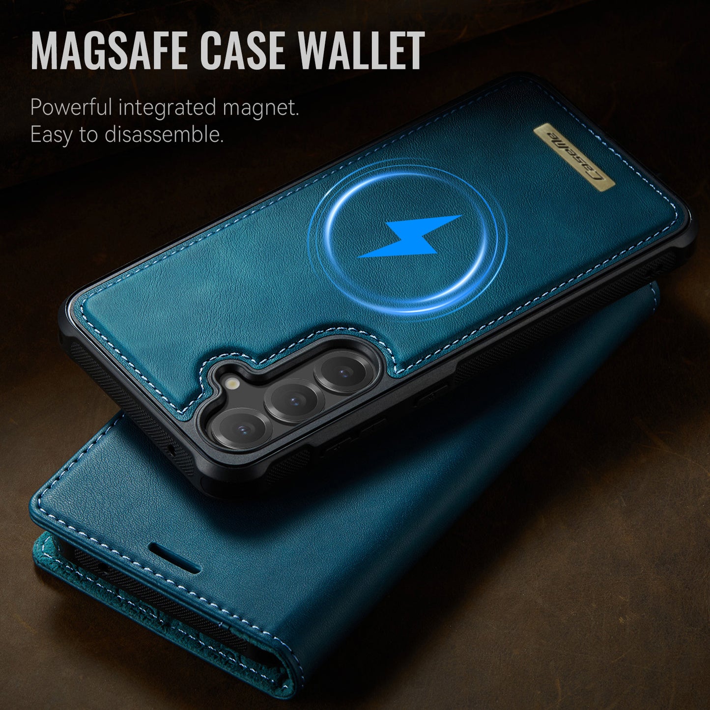 Samsung Galaxy S23 FE Case CASEME C49  Compatible with MagSafe RFID Blocking Detachable Wallet Leather Phone Cover
