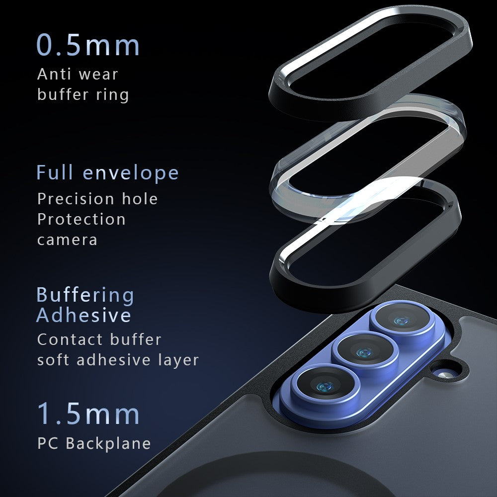 Samsung Galaxy Z Fold5 5G Case Compatible with MagSafe TPU + PC Matte Skin Touch Phone Cover