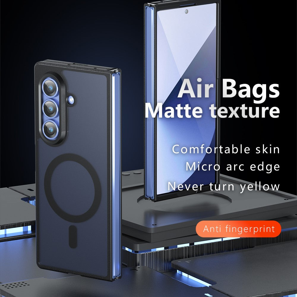 Samsung Galaxy Z Fold5 5G Case Compatible with MagSafe TPU + PC Matte Skin Touch Phone Cover