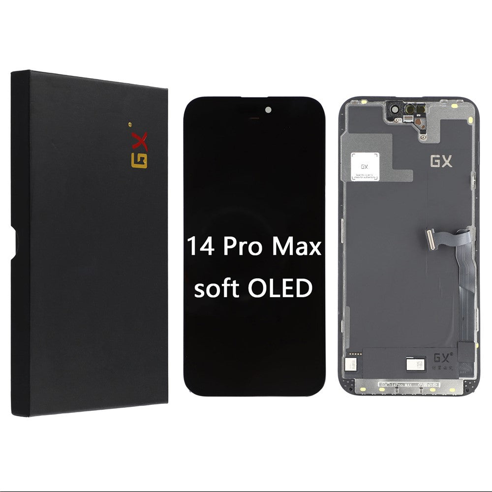 For iPhone 14 Pro Max Grade C GX OLED Screen and Digitizer Assembly Replacement Part (Without Logo)