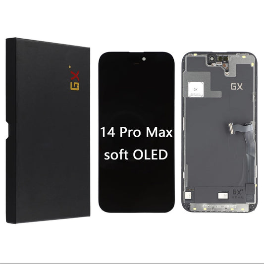For iPhone 14 Pro Max Grade C GX OLED Screen and Digitizer Assembly Replacement Part (Without Logo)
