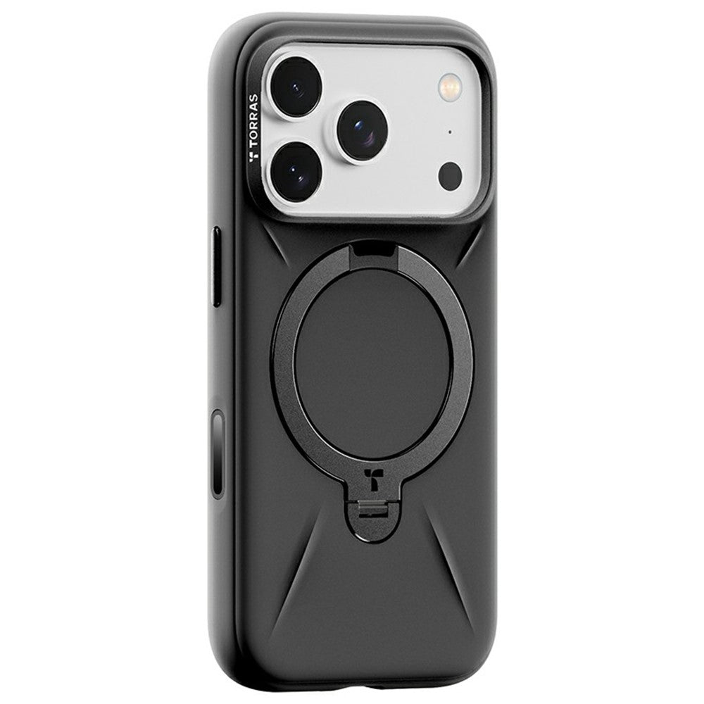 TORRAS Ostand Q Pro Series For iPhone 17 Pro Case Kickstand Liquid Silicone + PC Phone Cover Compatible with MagSafe