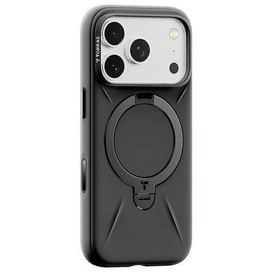 TORRAS Ostand Q Pro Series For iPhone 17 Pro Case Kickstand Liquid Silicone + PC Phone Cover Compatible with MagSafe