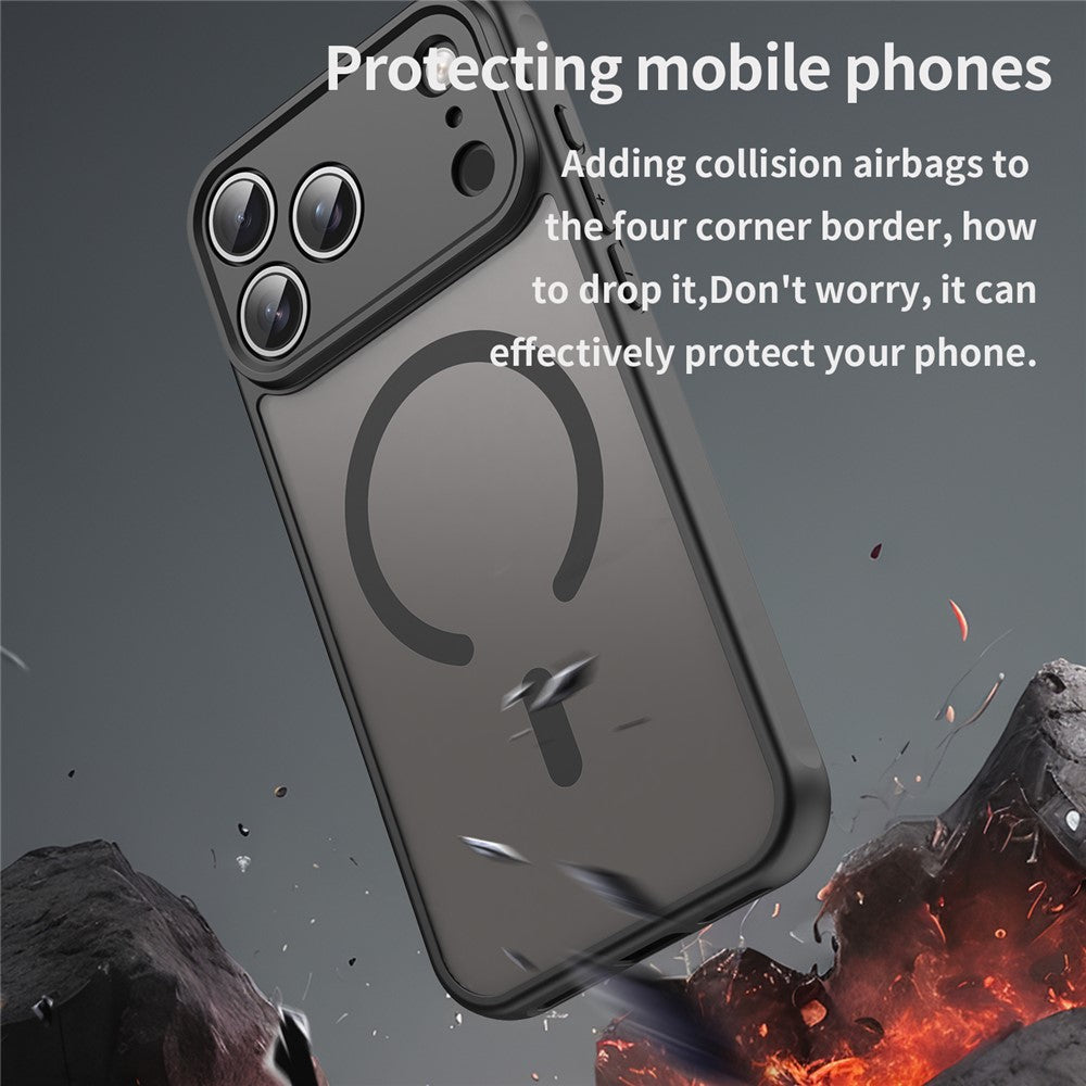 For iPhone 17 Pro Max Case Compatible with MagSafe Anti Drop PC + TPU Phone Cover