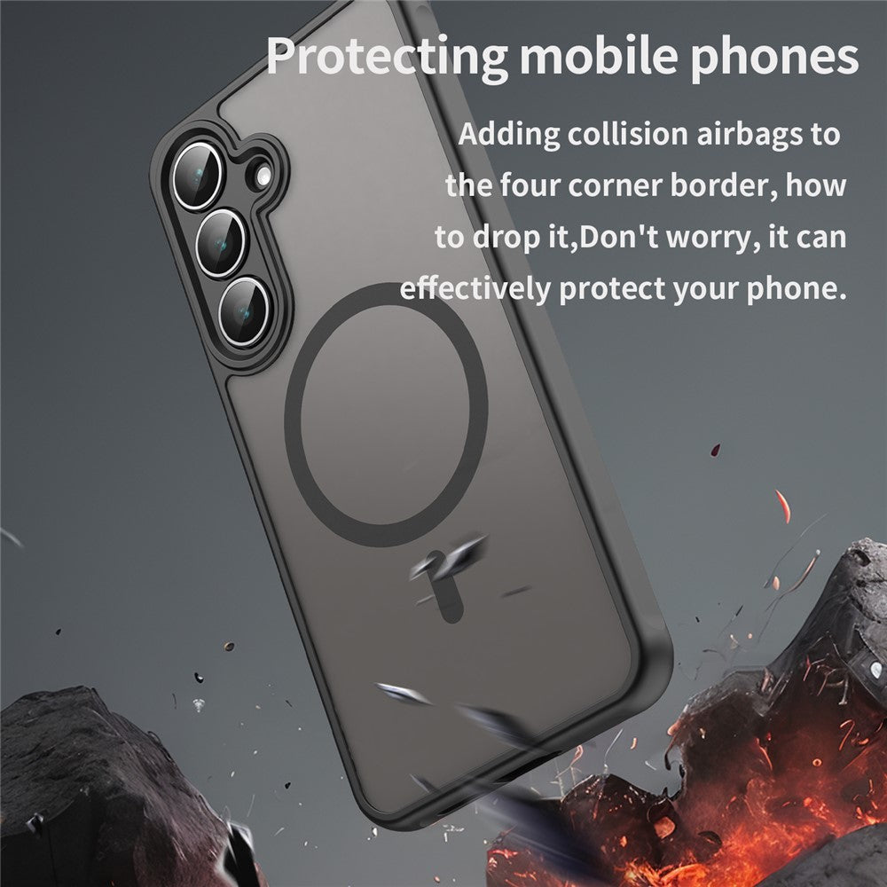 For Samsung Galaxy S25 FE Case Compatible with MagSafe Anti Drop PC + TPU Phone Cover