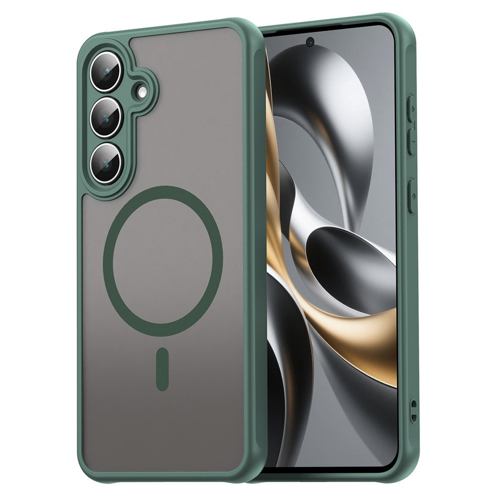 For Samsung Galaxy S25 FE Case Compatible with MagSafe Anti Drop PC + TPU Phone Cover