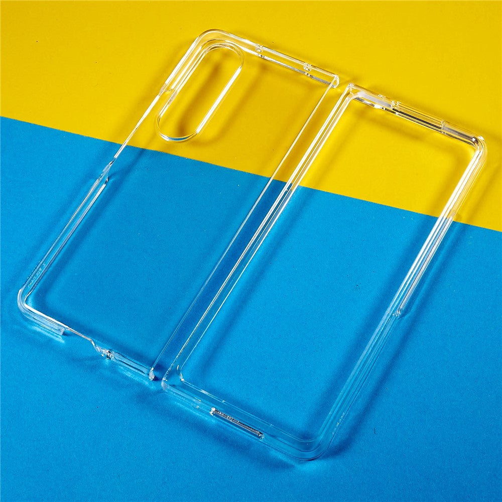 For Samsung Galaxy Z Fold4 5G Ultra Thin Anti-scratch Folding Phone Case Transparent Hard PC Protective Cover