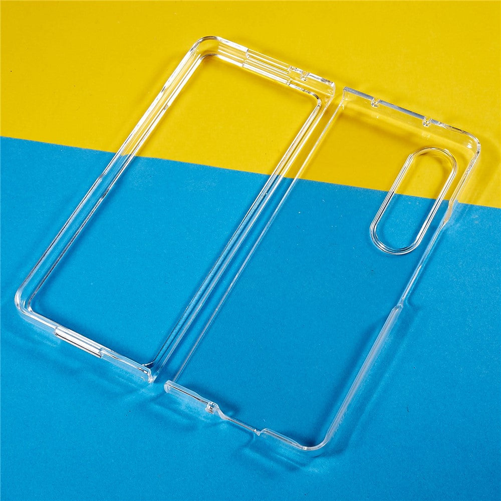 For Samsung Galaxy Z Fold4 5G Ultra Thin Anti-scratch Folding Phone Case Transparent Hard PC Protective Cover