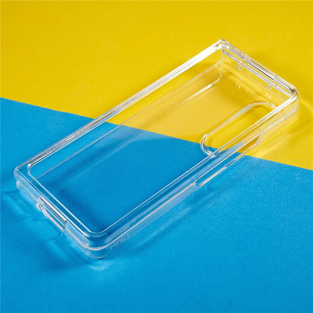For Samsung Galaxy Z Fold4 5G Ultra Thin Anti-scratch Folding Phone Case Transparent Hard PC Protective Cover