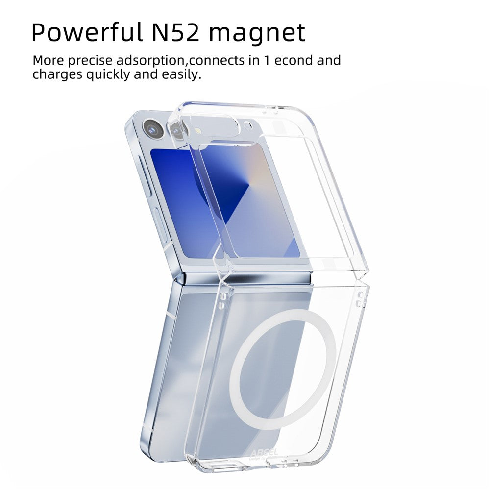 Samsung Galaxy Z Flip6 5G Magnetic Case Clear PC Anti Scratch Phone Cover