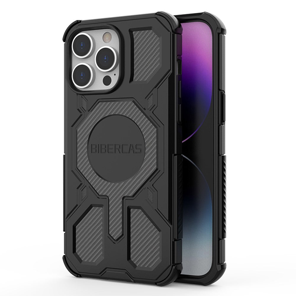 BIBERCAS J-16 Series For iPhone 14 Pro Case Compatible with MagSafe Anti Drop TPU + PC Phone Cover