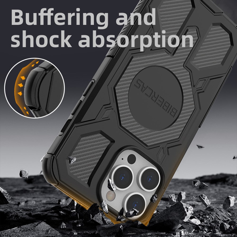 BIBERCAS J-16 Series For iPhone 14 Pro Case Compatible with MagSafe Anti Drop TPU + PC Phone Cover