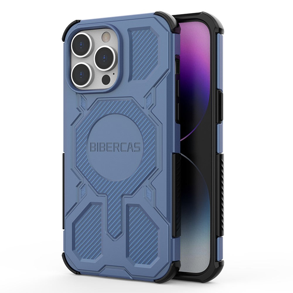BIBERCAS J-16 Series For iPhone 14 Pro Case Compatible with MagSafe Anti Drop TPU + PC Phone Cover
