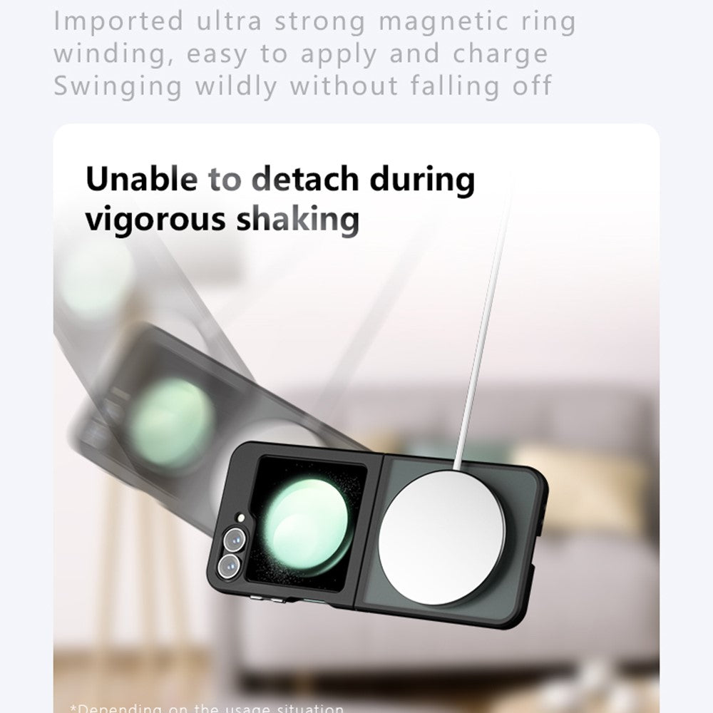 Samsung Galaxy Z Flip5 5G Case Compatible with MagSafe TPU + PC Matte Skin Touch Phone Cover