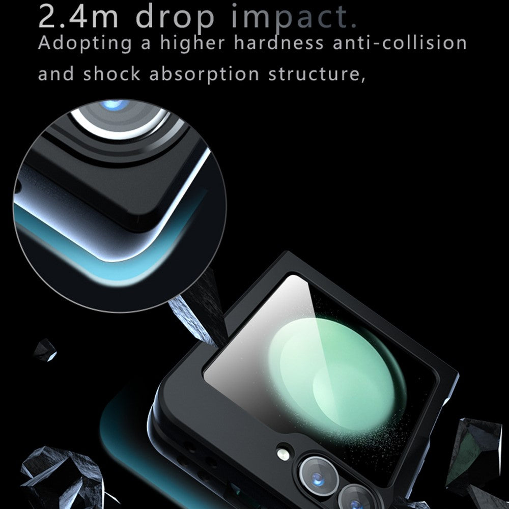 Samsung Galaxy Z Flip5 5G Case Compatible with MagSafe TPU + PC Matte Skin Touch Phone Cover