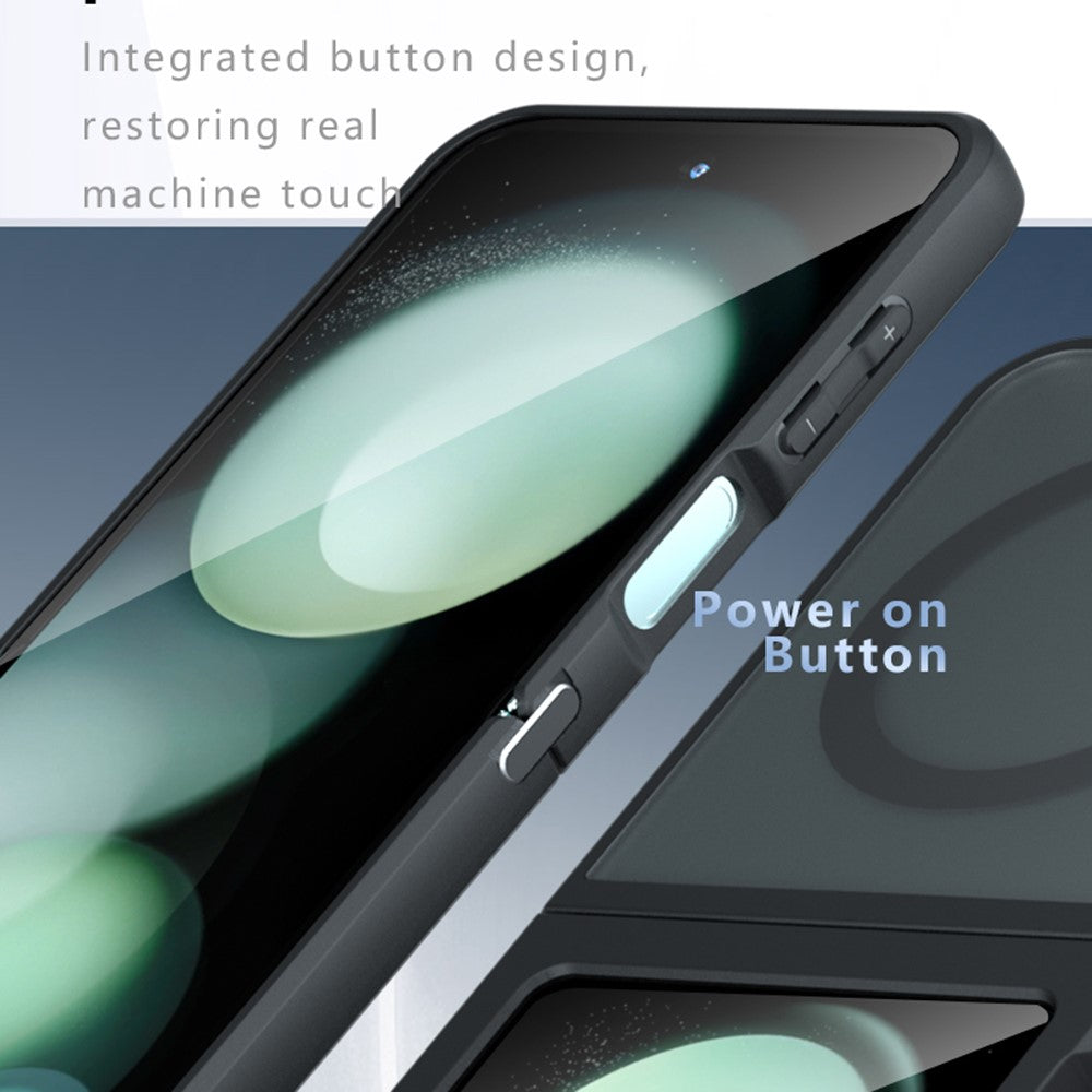 Samsung Galaxy Z Flip5 5G Case Compatible with MagSafe TPU + PC Matte Skin Touch Phone Cover