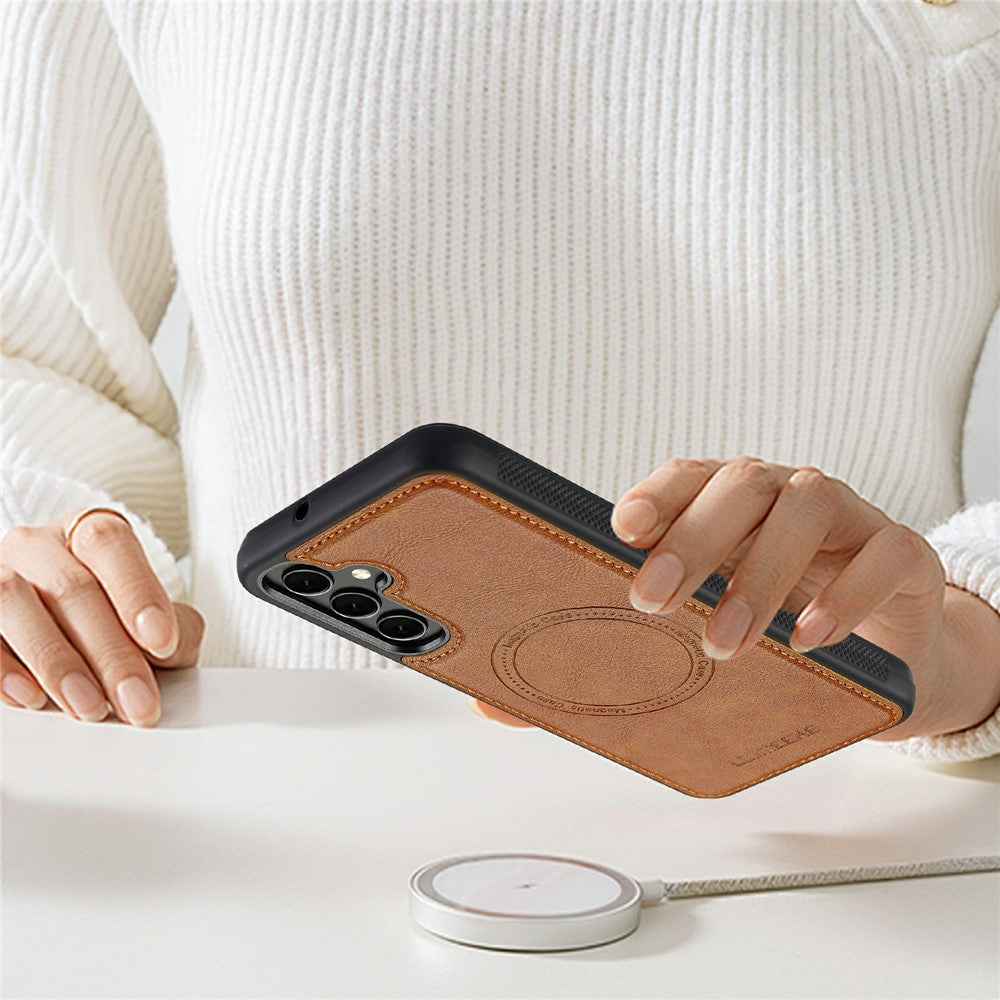 Samsung Galaxy S25 FE Magnetic Case Detachable Card Holder Leather TPU Mobile Cover