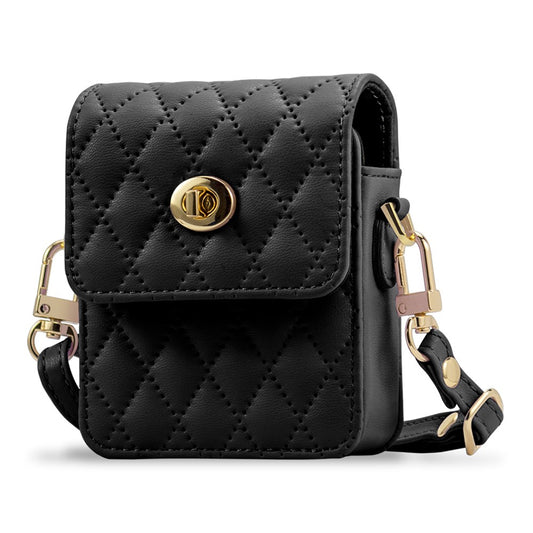 Samsung Galaxy Z Flip6 5G Case with Shoulder Strap PU + PC Wallet Phone Cover Built-In Back Screen Film