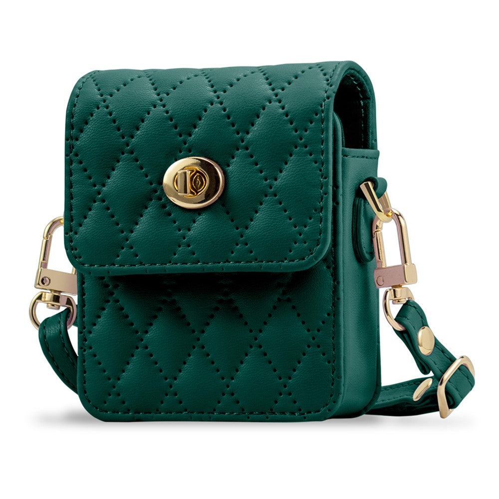 Samsung Galaxy Z Flip6 5G Case with Shoulder Strap PU + PC Wallet Phone Cover Built-In Back Screen Film