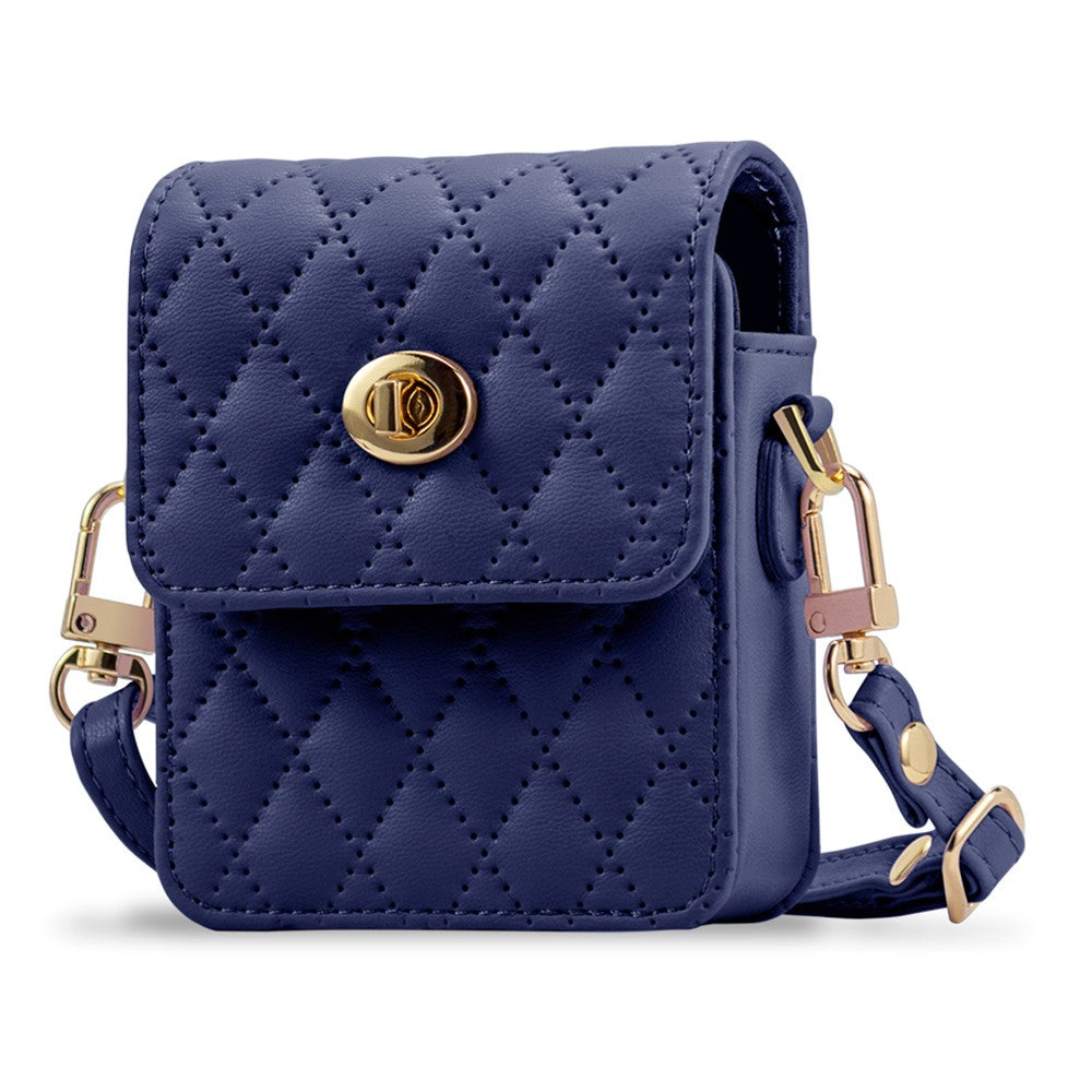 Samsung Galaxy Z Flip6 5G Case with Shoulder Strap PU + PC Wallet Phone Cover Built-In Back Screen Film