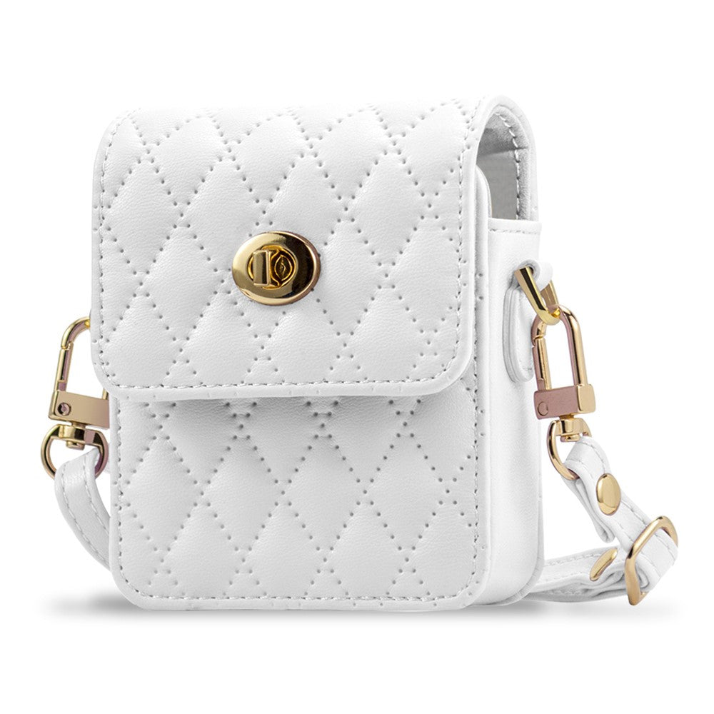 Samsung Galaxy Z Flip6 5G Case with Shoulder Strap PU + PC Wallet Phone Cover Built-In Back Screen Film