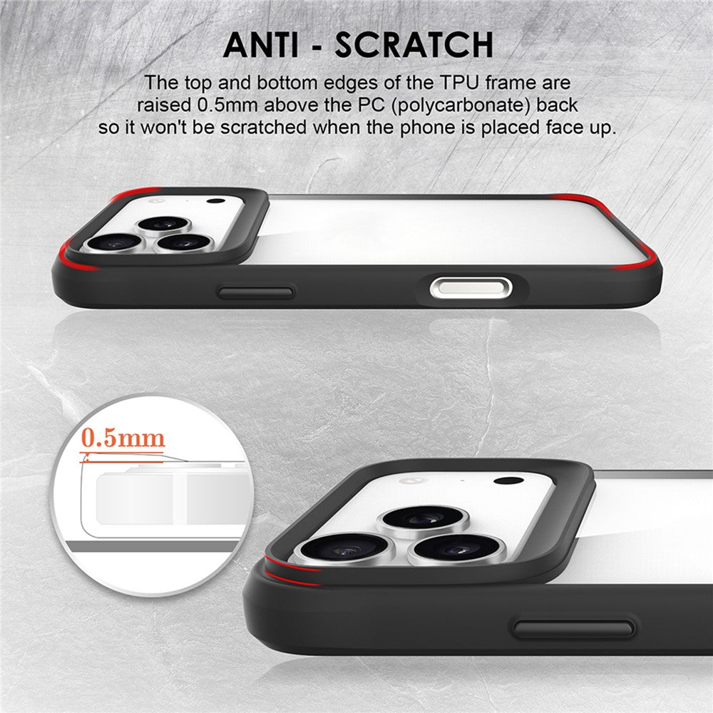 For iPhone 17 Pro Max Case Hybrid Hard PC Soft TPU Shockproof Phone Cover