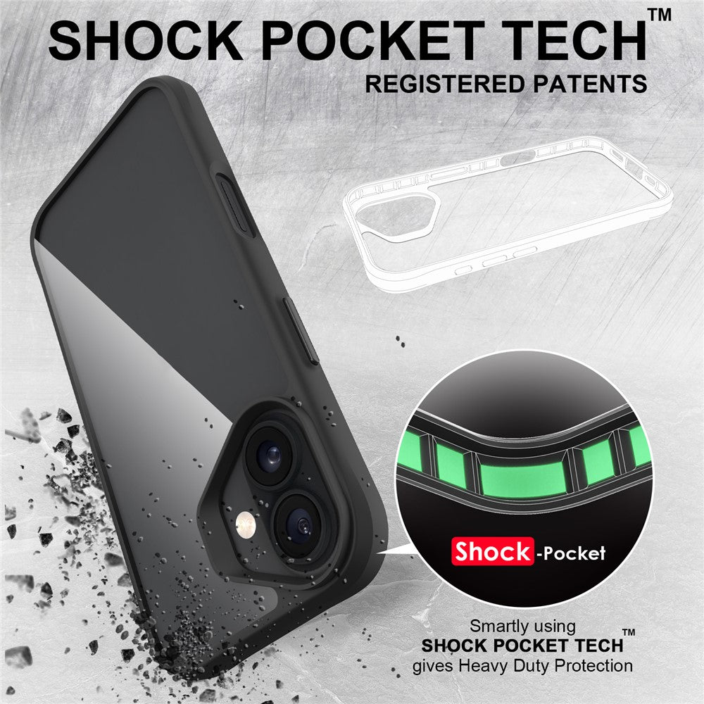 iPhone 17 Case Hybrid Hard PC Soft TPU Shockproof Phone Cover